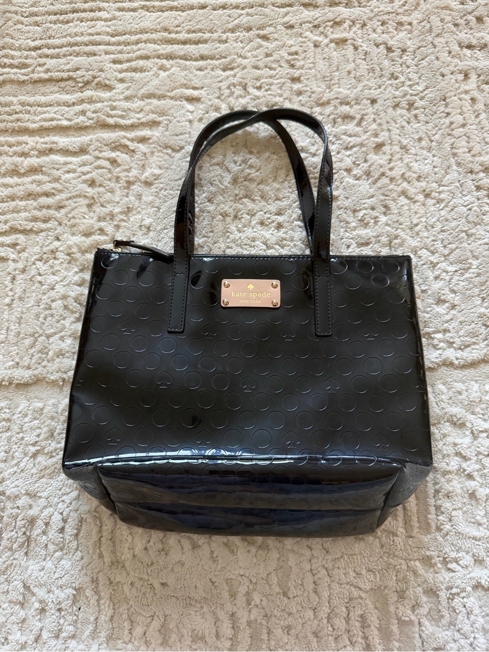 Kate Spade Black Patent Tote Bag